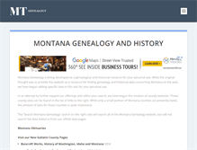 Tablet Screenshot of montanagenealogy.com